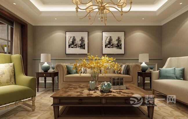 造价23万厦门恒忆尚品湾161平美式4房2厅装修设计效果图