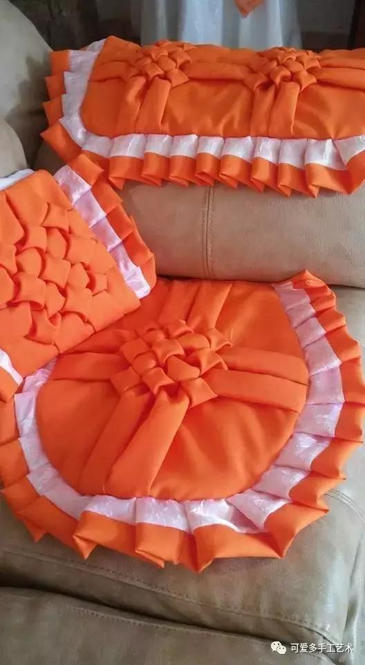 手缝抱枕制作方法简单又漂亮,正方形自制抱枕缝边针法