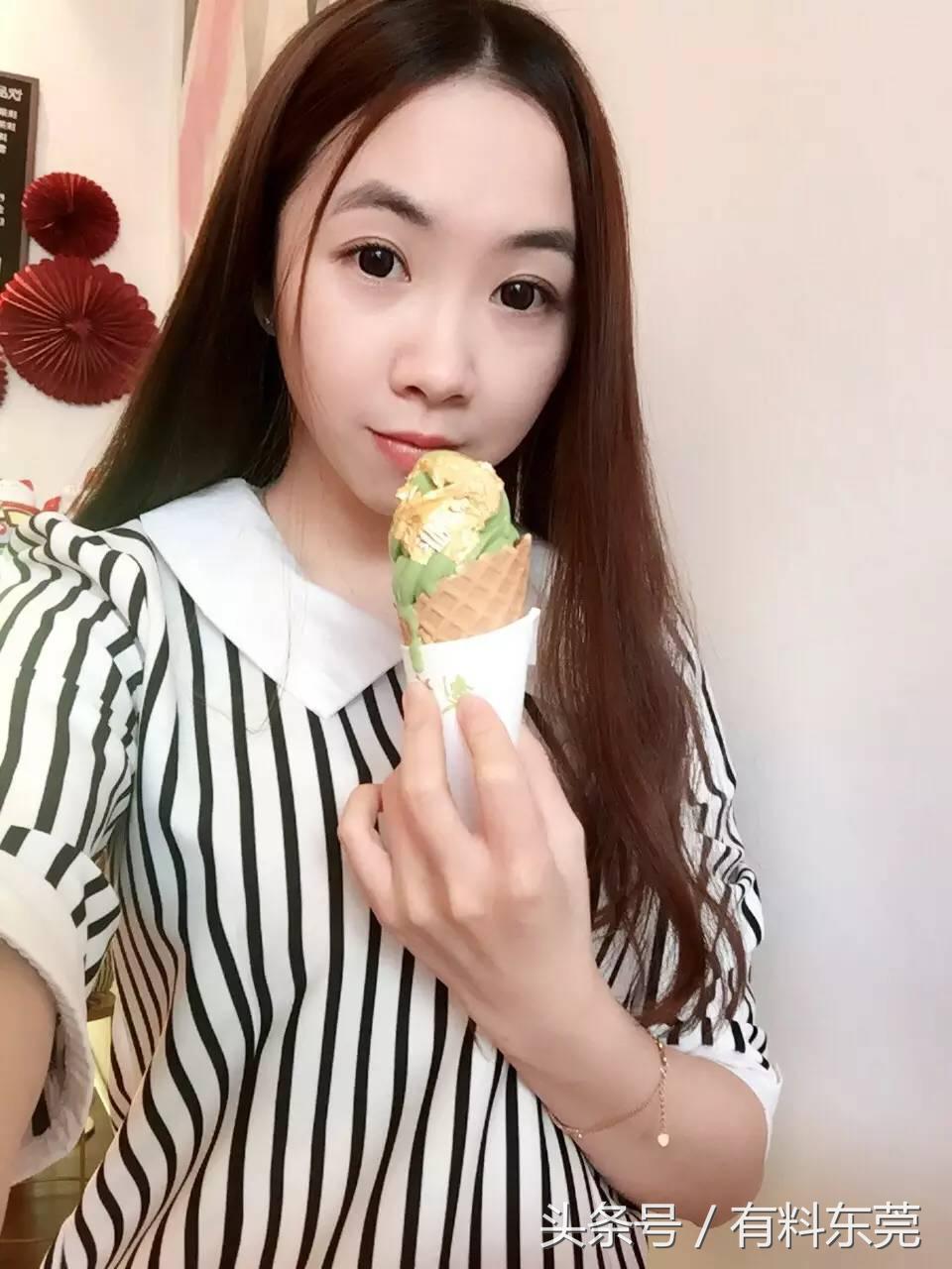 春风十里，不如吃你！抹茶金箔冰淇淋
