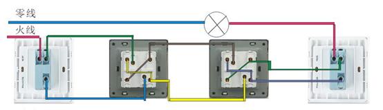 照明专用三控开关接线图,照明开关加个插座接线图