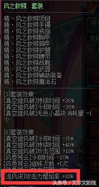 dnf风法buff换装装备,dnf风神加流风诀装备