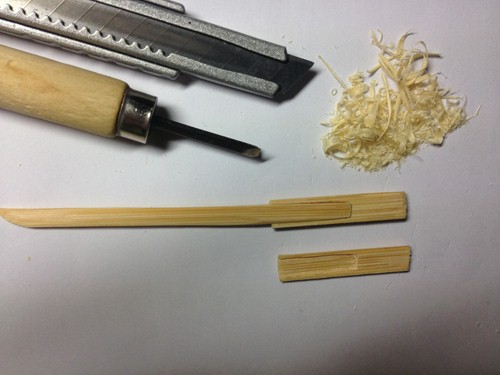 竹筷子制作迷你武士刀,用一次性筷子做武士刀