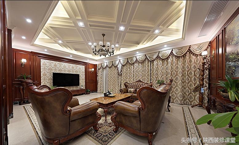 中国美式豪宅,400平轻奢中式豪宅