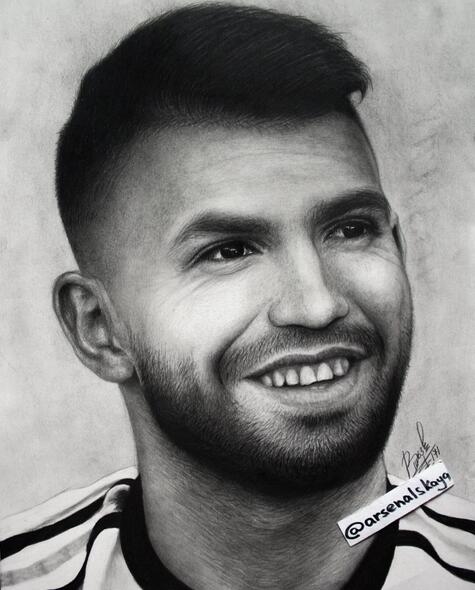 一组足球球星及教练素描头像，速度珍藏