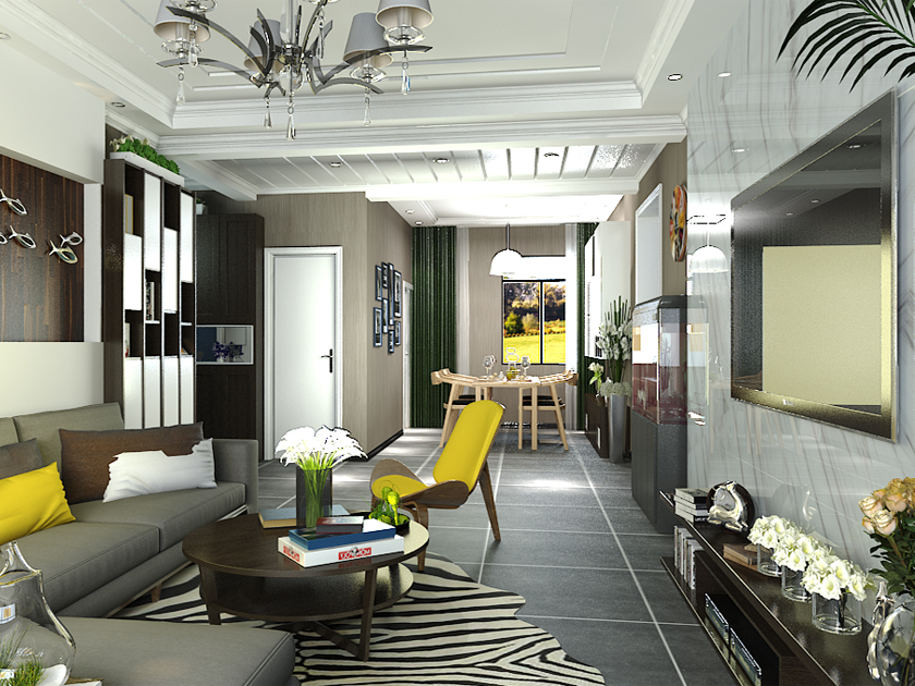 独特气质的家居设计,112户型现代轻奢设计风格