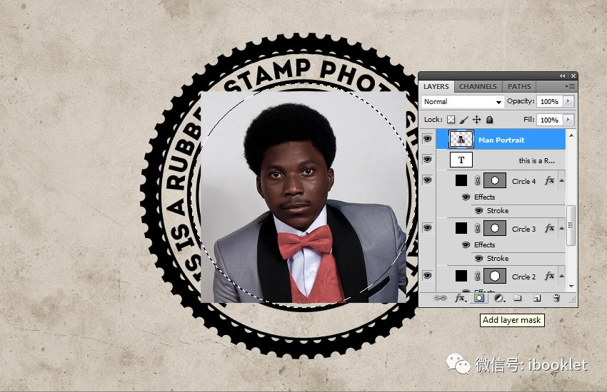 如何在Photoshop中创建橡皮图章效果
