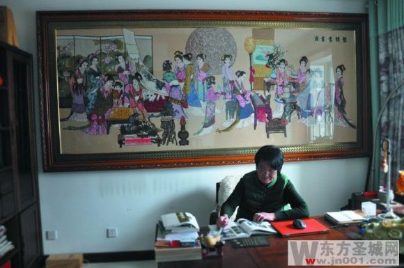 十年十字绣,自己绣的一幅十字绣做工精美