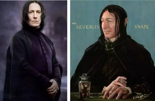 斯内普在原著中的插图,哈利波特和斯内普趣图