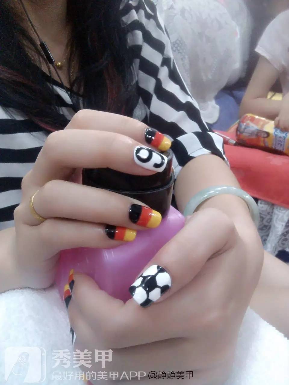 足球美甲视频,足球美甲葡萄牙