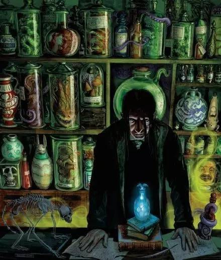 斯内普在原著中的插图,哈利波特和斯内普趣图