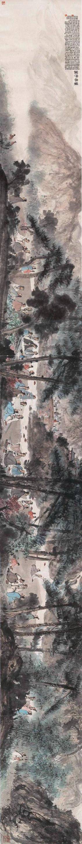 傅抱石的100幅画,傅抱石十大经典画