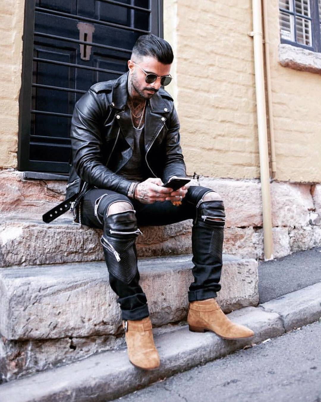 一个洞的破洞牛仔裤,一条横破洞牛仔裤