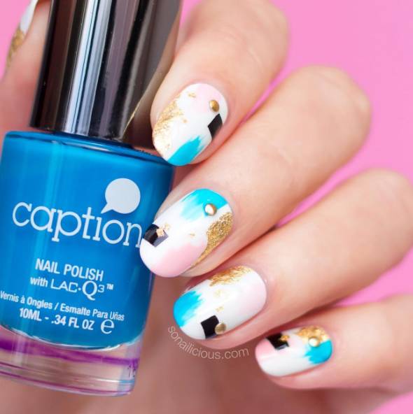 好看又好做的美甲diy教学,美甲小技巧学会在家就能做哦