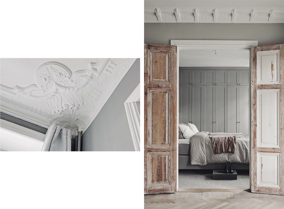 浅灰房门效果,浅灰色木门全屋设计