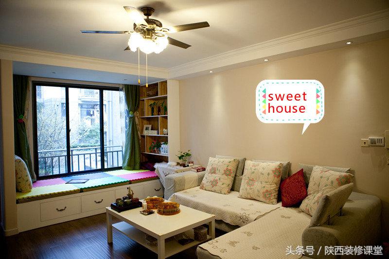 二层楼房田园风带院子效果图,田园风格二室一厅装修效果图