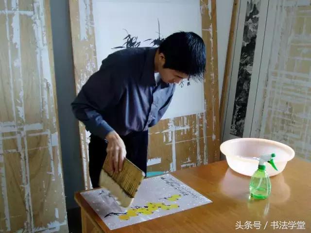 字画装裱全过程教程,书画手工浆糊装裱全过程