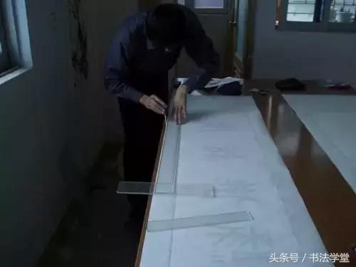 字画装裱全过程教程,书画手工浆糊装裱全过程