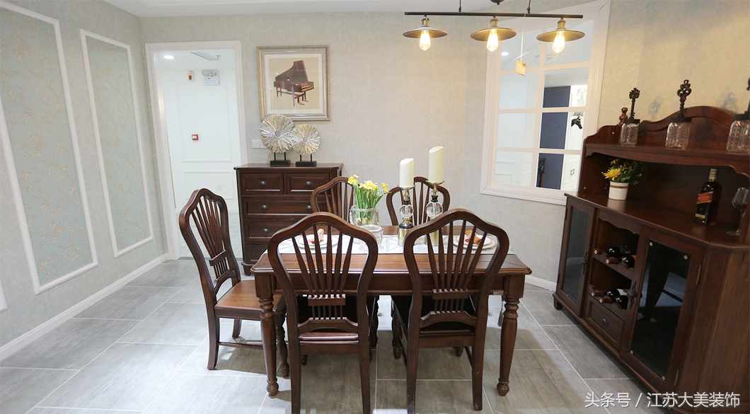 徐州美式轻奢风格装修效果图,徐州10万装修120平效果图