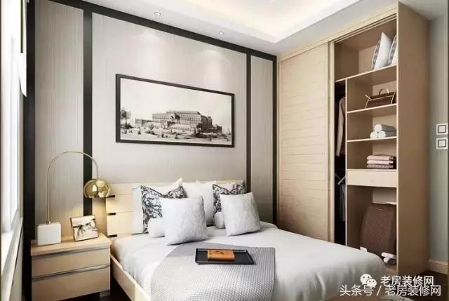 衣柜做到顶石膏线怎么处理,定制衣柜做到顶还是留一点边