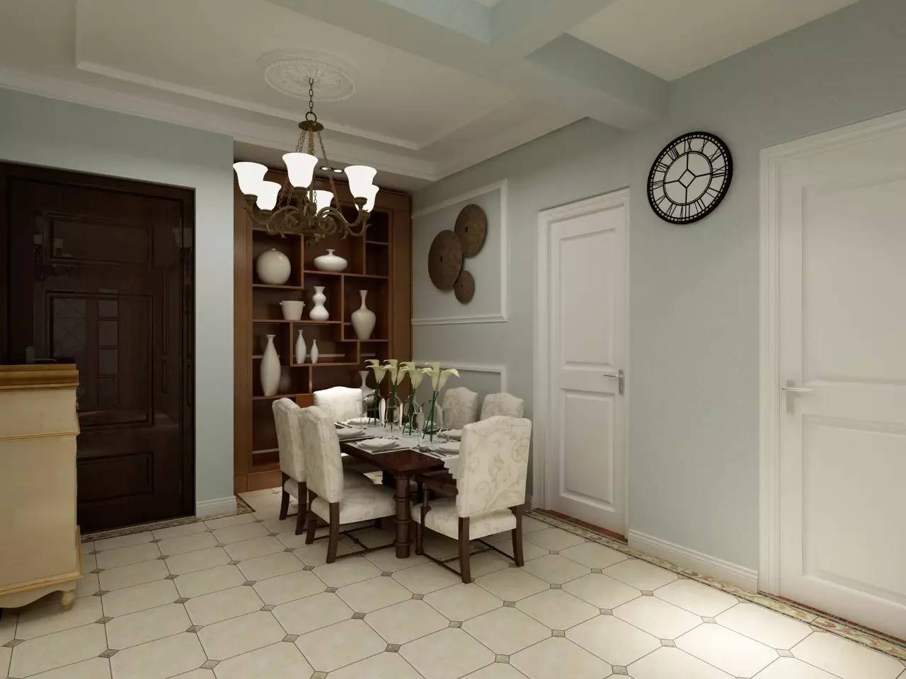 餐桌可以对着入户门吗,入户门对着餐桌如何装修