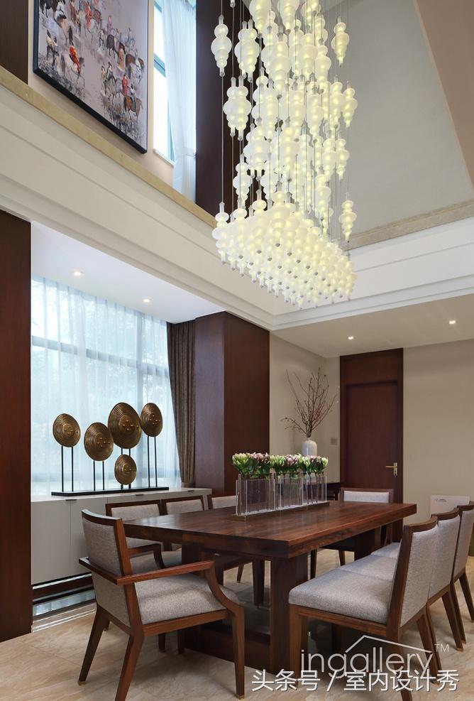 极简现代带花院别墅设计,经典中式湖景别墅