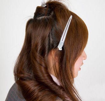 梨花头发型中长发卷发,长发梨花头发尾适合什么卷