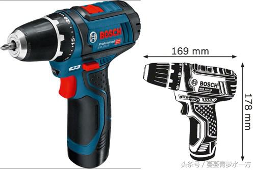 12伏级产品中最短的强劲工具，博世专业型充电式电钻细评