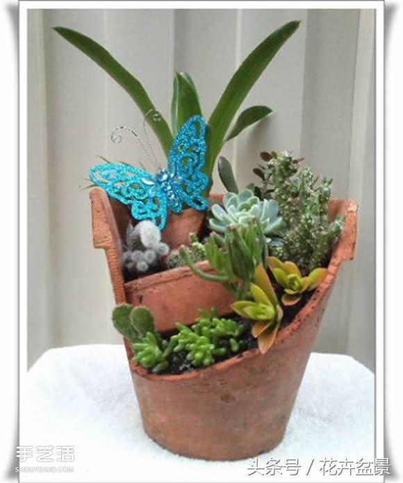 废旧物品盆景手工制作大全,创意手工盆景diy制作