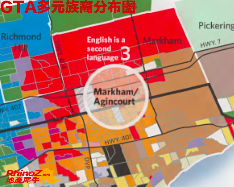 犀牛手札275：一张充满偏见的大多伦多族裔分布图