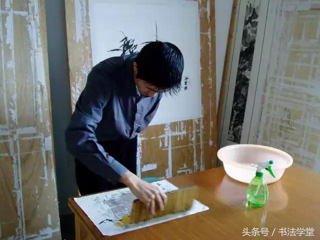 字画装裱全过程教程,书画手工浆糊装裱全过程