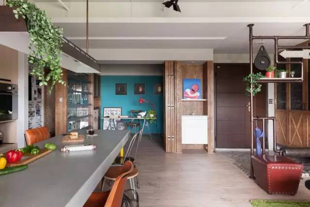 122㎡温馨酷炫工业宅,满足吃货一家的所有理想!(评论有礼)