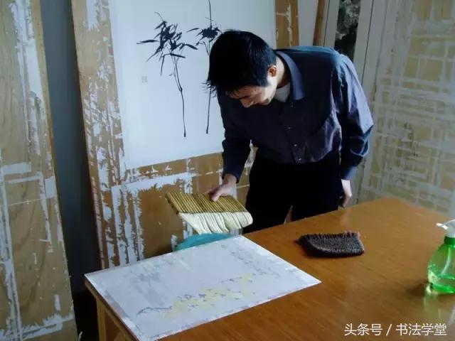 字画装裱全过程教程,书画手工浆糊装裱全过程