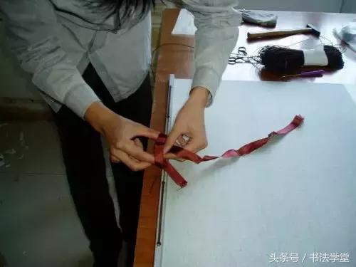 字画装裱全过程教程,书画手工浆糊装裱全过程