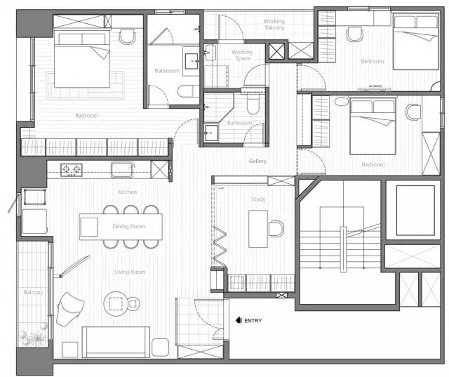 122㎡温馨酷炫工业宅,满足吃货一家的所有理想!(评论有礼)