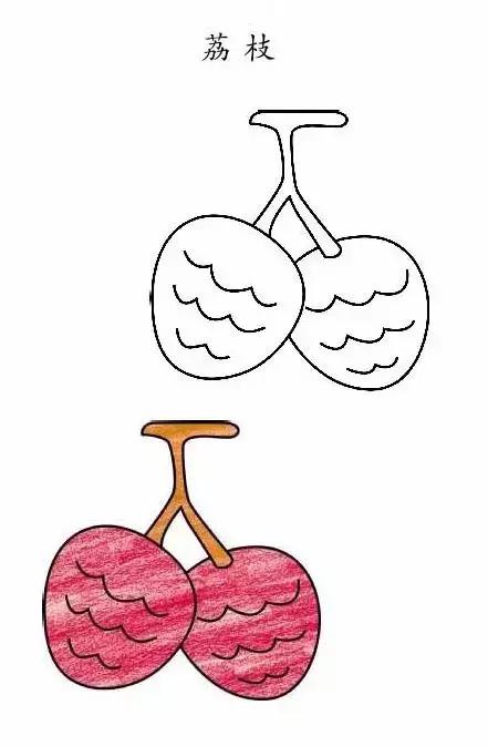 简笔画儿童3-6岁简单入门水果图解,水果和水果切面简笔画