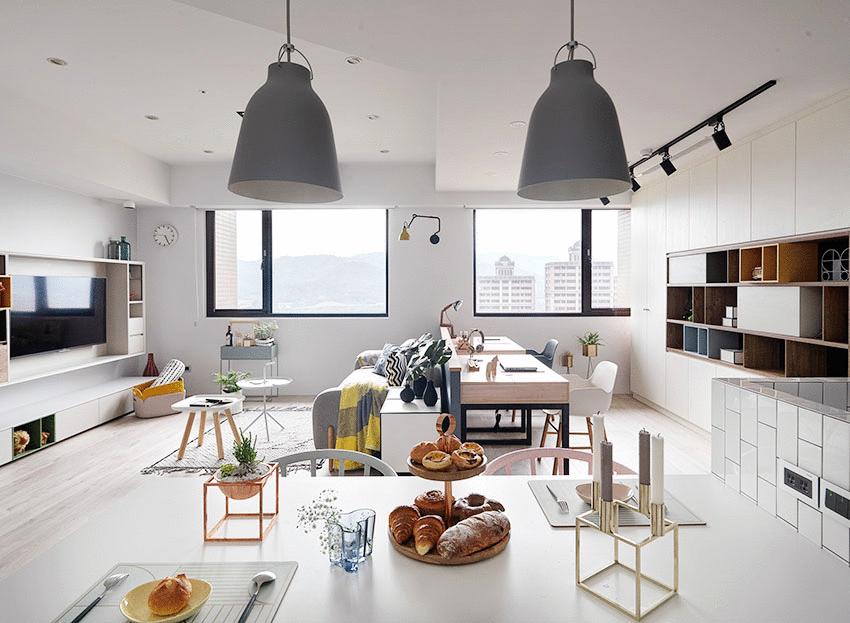 彩色北欧风亲子宅充满阳光与爱,极简北欧风治愈系美宅