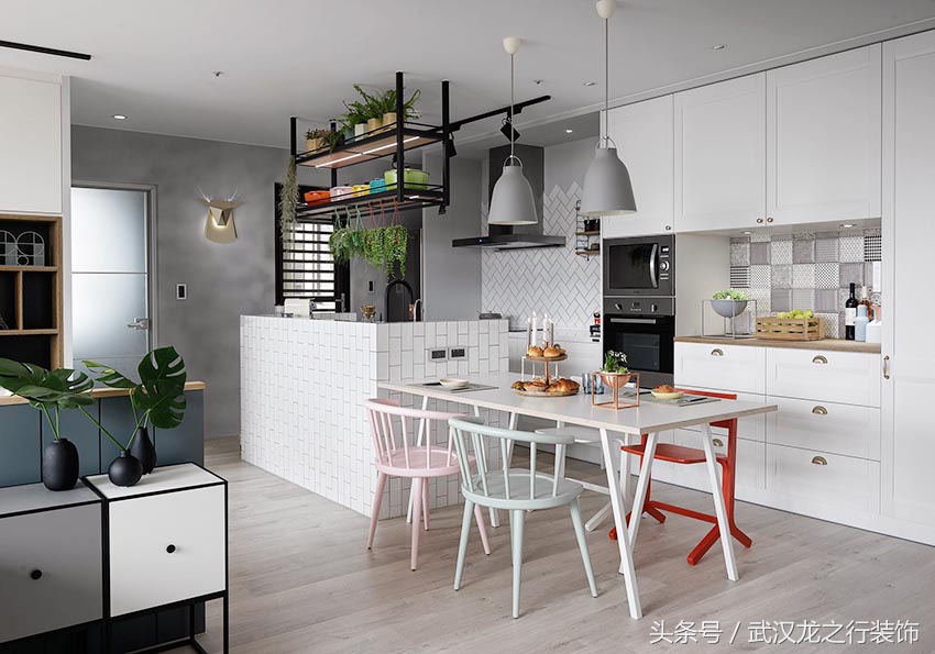 彩色北欧风亲子宅充满阳光与爱,极简北欧风治愈系美宅