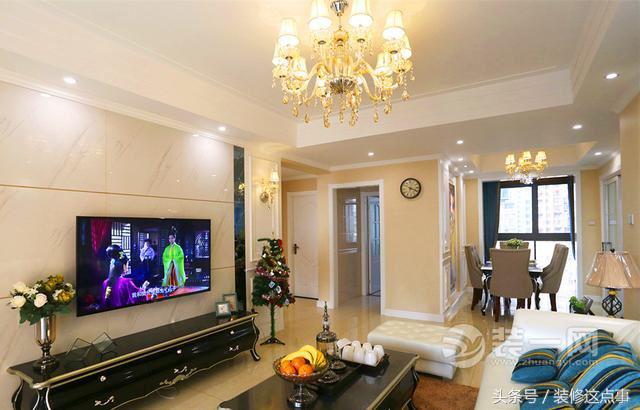 118平三室两厅两卫装修昆明,昆明110平方现代简约装修样板房