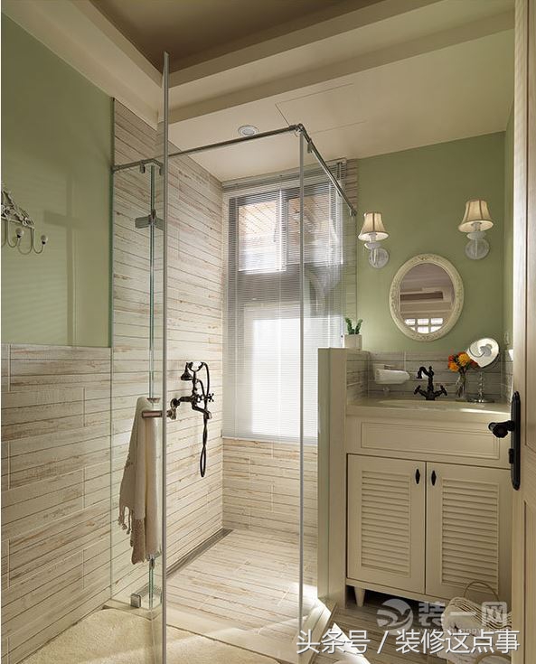 120平重庆凤凰湾美式田园风格装修效果图大大落地窗点亮客厅