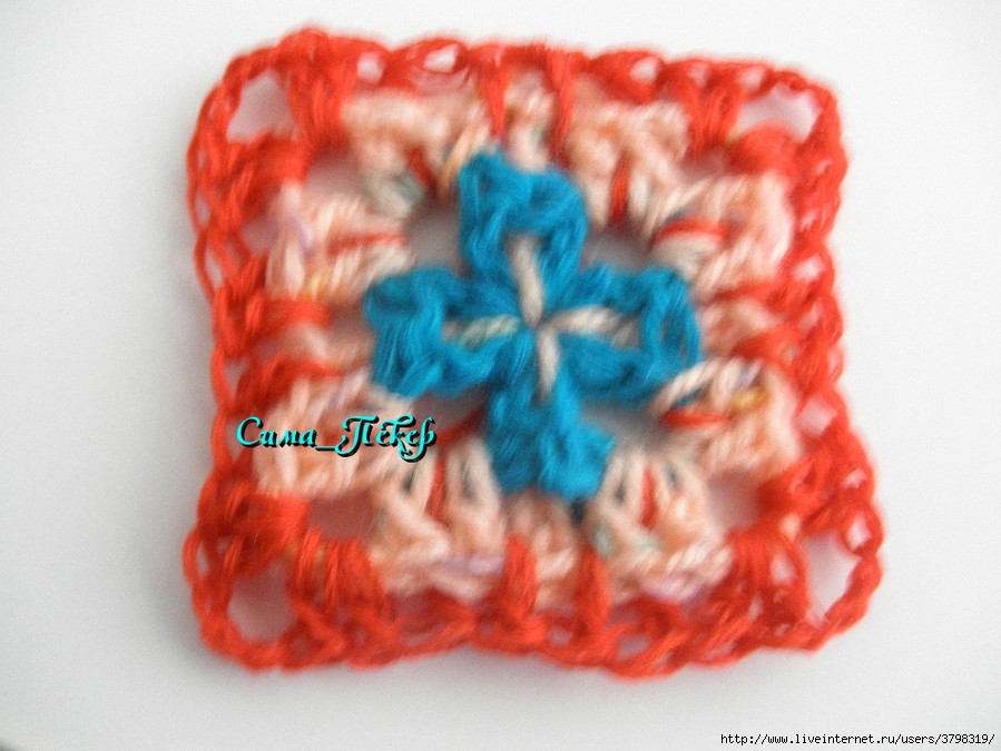 方形莲花坐垫底托钩法教程,钩方形坐垫四个角上翘的原因