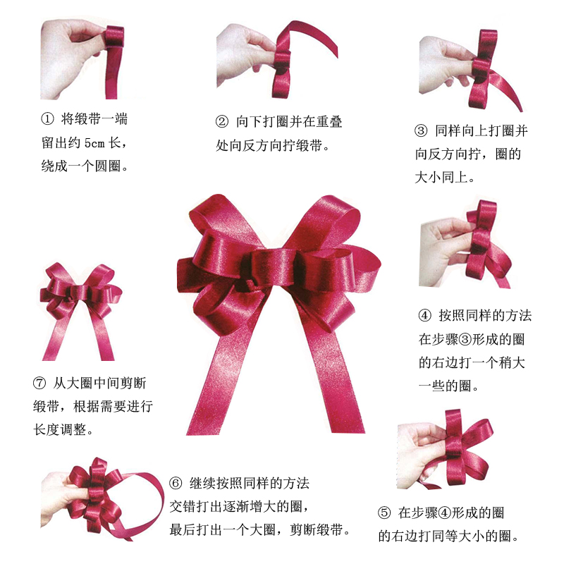 一些好用的礼品包装丝带系法,礼品盒包装丝带系法图解