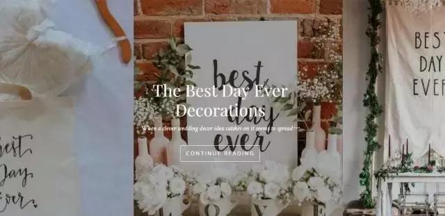 2017年超优秀的100个国外婚礼博客，赶紧收藏！错过无