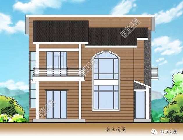 农村最省钱的两层小别墅中式,农村实用自建房2层半小别墅