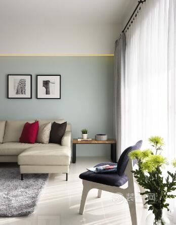 现代简约风格成都和信天骄府三室两厅创意装修图