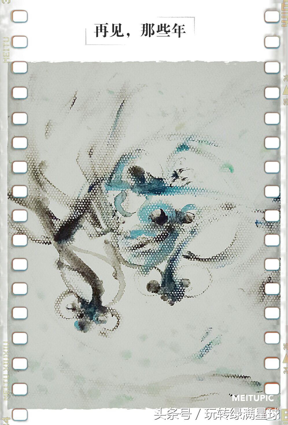 一位优雅美丽园丁的手指画，果然画如其人，画风清新温暖