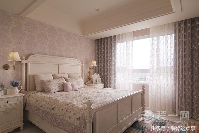 120平重庆凤凰湾美式田园风格装修效果图大大落地窗点亮客厅