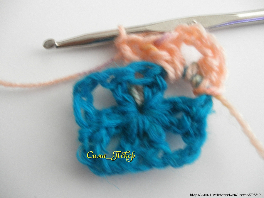 方形莲花坐垫底托钩法教程,钩方形坐垫四个角上翘的原因