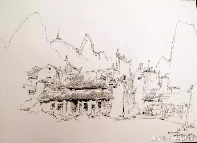 速写教程风景,风景速写写生的方法与步骤