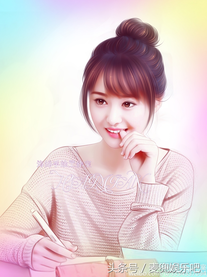 最惊艳的女星手绘图，你最喜欢谁的呢