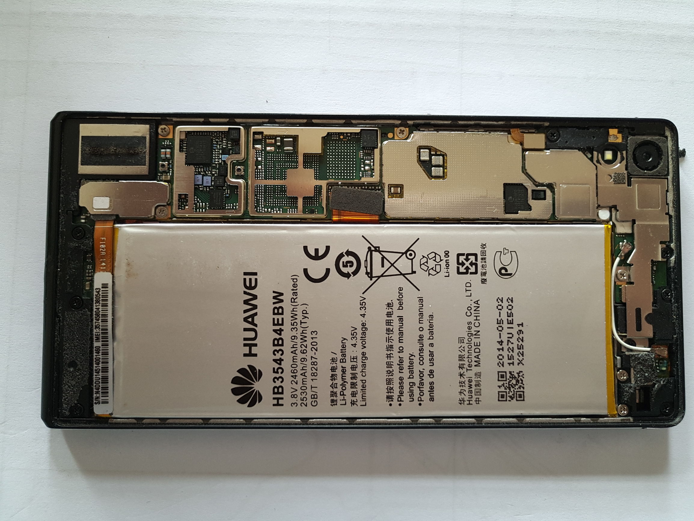 华为p7更换屏幕,p7更换电池教程